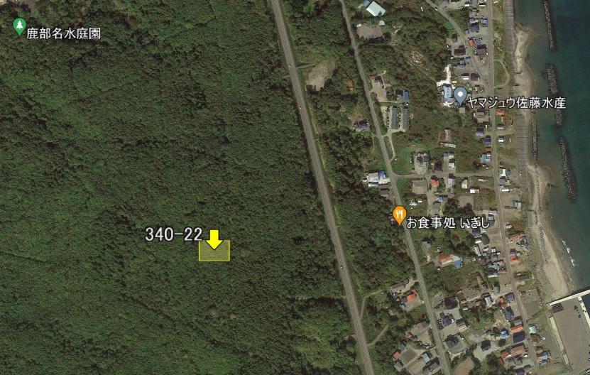 鹿部町字本別　1,650㎡　280万円